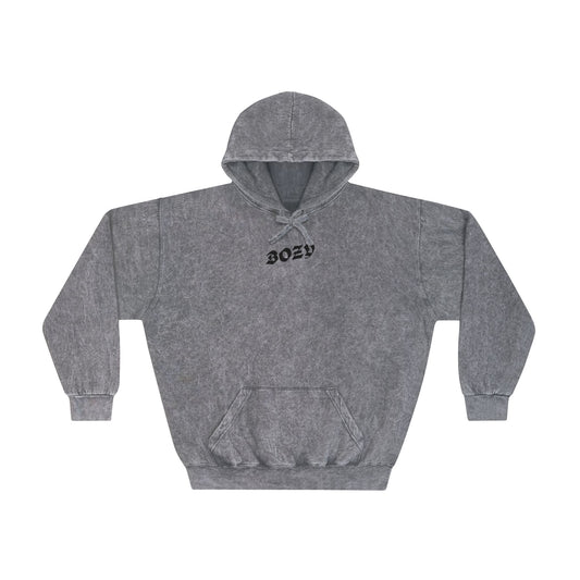 Unisex Mineral Wash Hoodie - BOZY Print